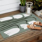 Dropping Tulip Outdoor Rug Gallery Image 2