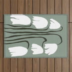 Dropping Tulip Outdoor Rug Gallery Image 1