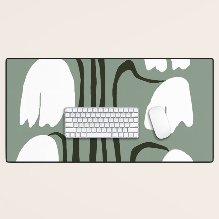Dropping Tulip Desk Mat Gallery Image 1