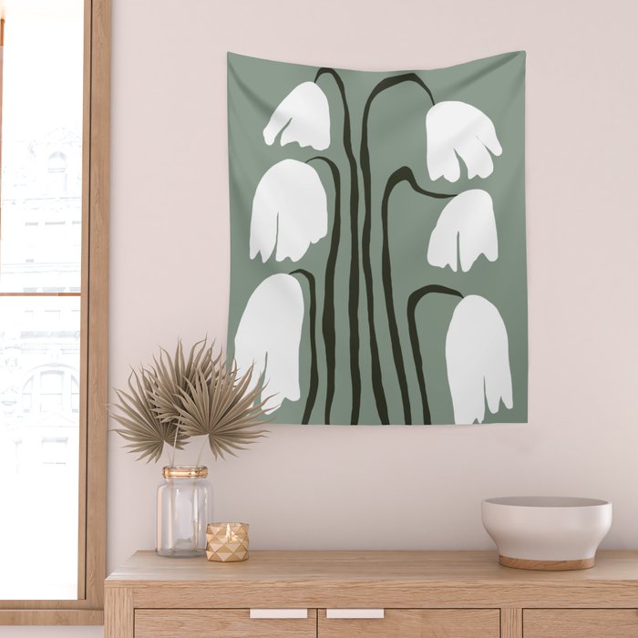 Dropping Tulip Wall Tapestry Gallery Image 2