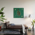 Slither - Green Wood Wall Art Gallery Image 2