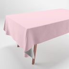Light Soft Pastel Pink Solid Color Tablecloth Gallery Image 1