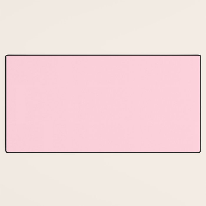 Light Soft Pastel Pink Solid Color Desk Mat Gallery Image 3