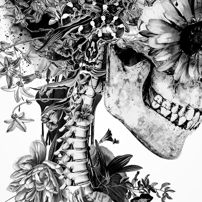 Skull BW Coffee Mug Gallery Image 2