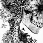 Skull BW Coffee Mug Gallery Image 2