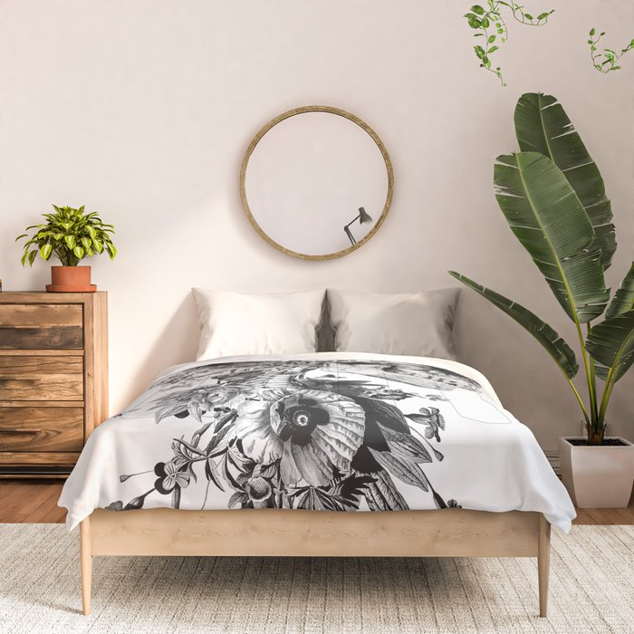 Skull BW Comforter Gallery Image 3