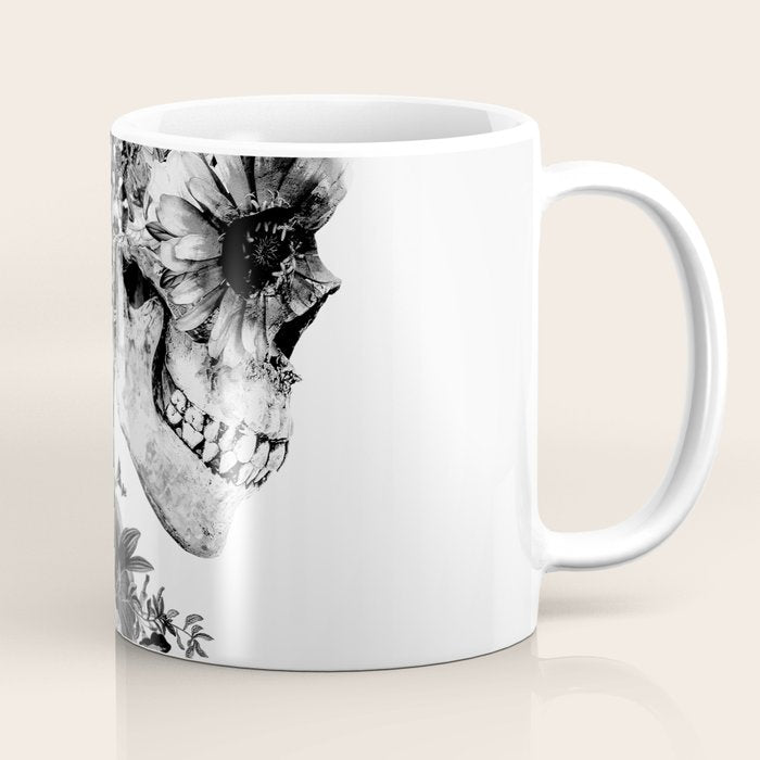 Skull BW Coffee Mug Gallery Image 1