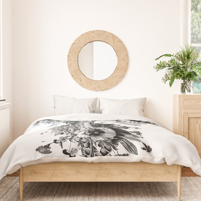 Skull BW Duvet Cover Gallery Image 3