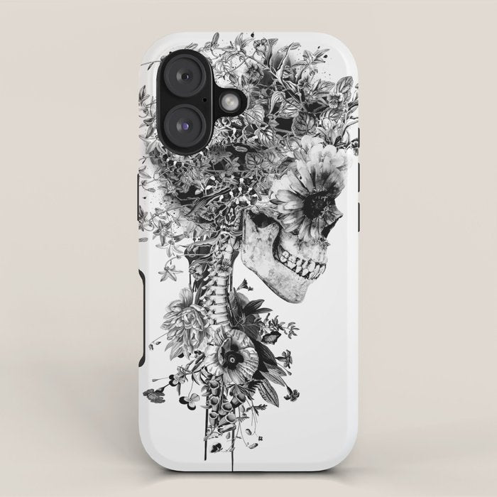 Skull BW iPhone Case Gallery Image 1