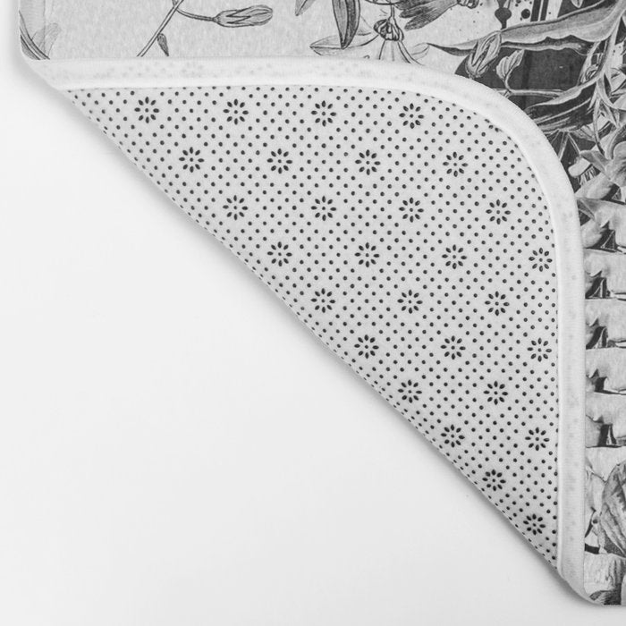 Skull BW Bath Mat Gallery Image 2
