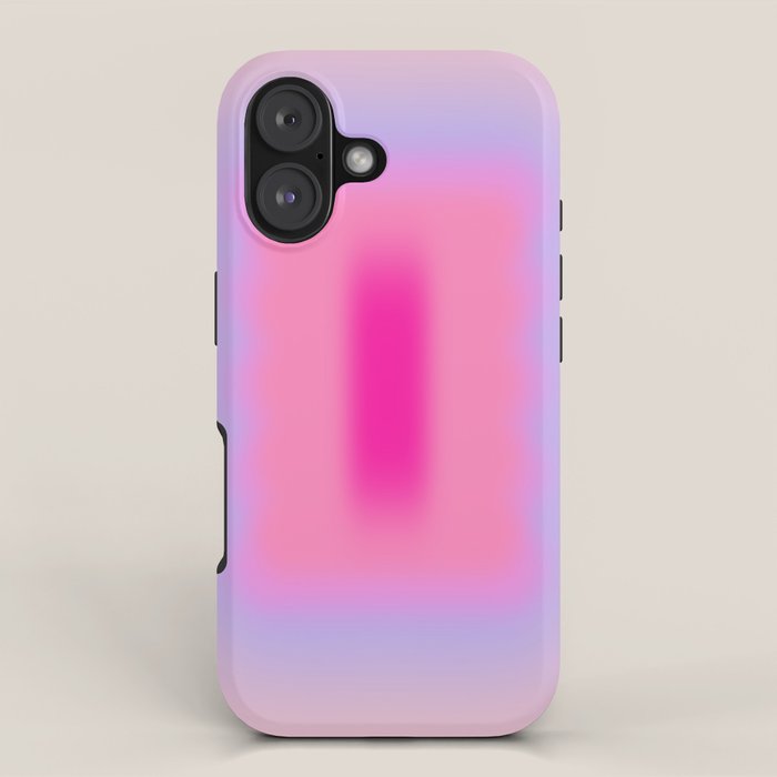 Pink Abstraction - Mid Century Minimalist Gradient iPhone Case Gallery Image 1