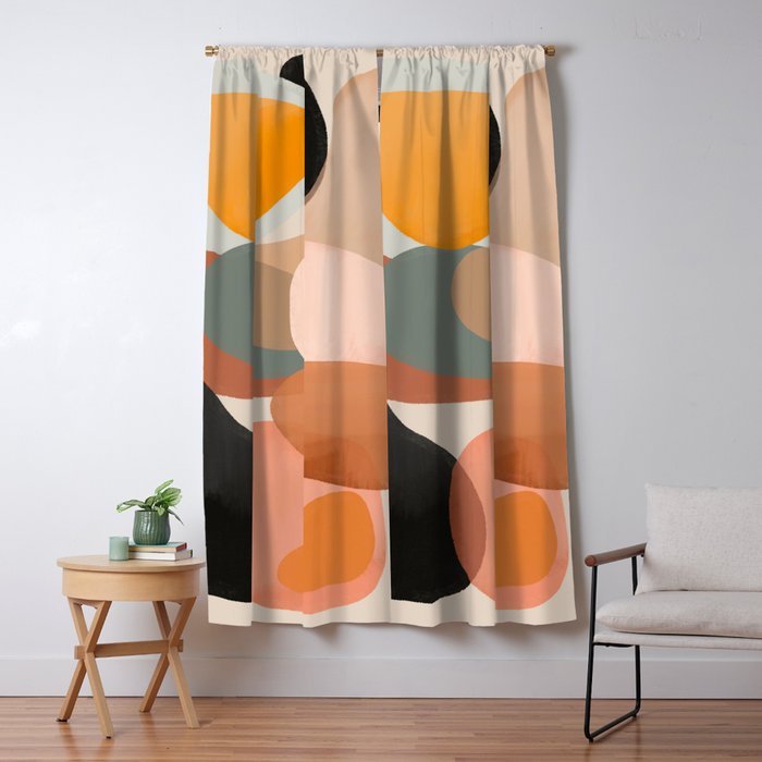 Modern Abstract Art 145 Window Curtain Gallery Image 5