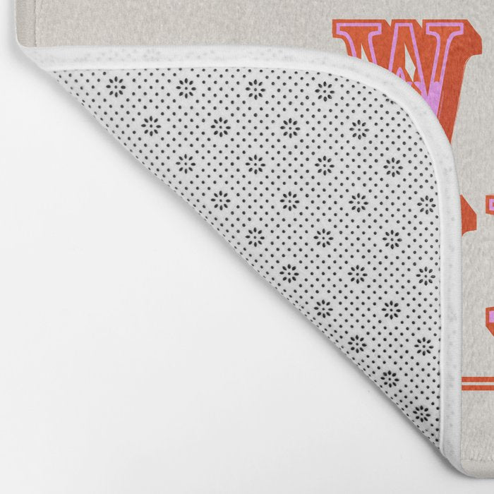 Wild Wild West Cowboy Typography Bath Mat Gallery Image 2