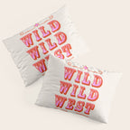 Wild Wild West Cowboy Typography Pillow Sham Gallery Image 3