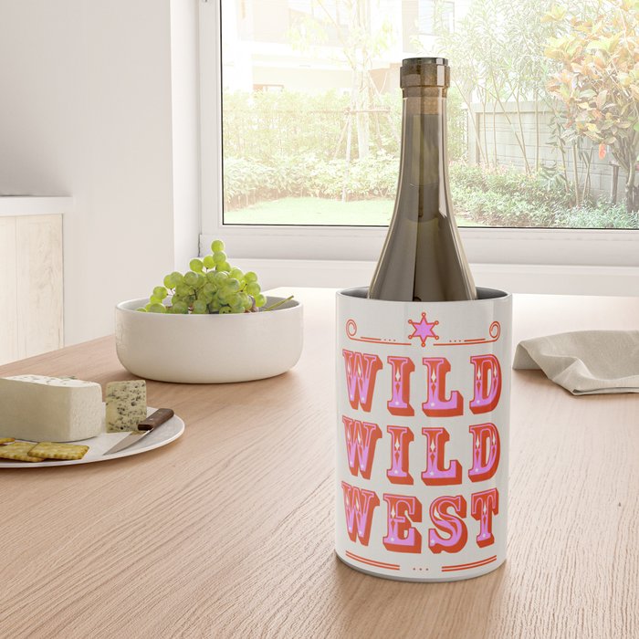 Wild Wild West Cowboy Typography Wine Chiller Gallery Image 4