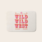 Wild Wild West Cowboy Typography Bath Mat Gallery Image 1