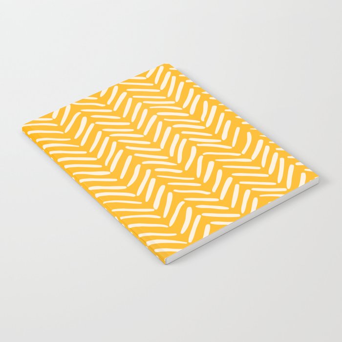 Arrow Lines Pattern in Mustard Yellow shades 1 Notebook Gallery Image 1