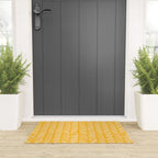 Arrow Lines Pattern in Mustard Yellow shades 1 Welcome Mat Gallery Image 3