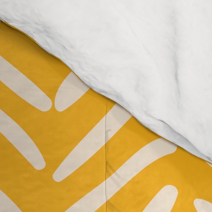 Arrow Lines Pattern in Mustard Yellow shades 1 Comforter Gallery Image 4