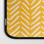 Arrow Lines Pattern in Mustard Yellow shades 1 Laptop Sleeve Gallery Image 3
