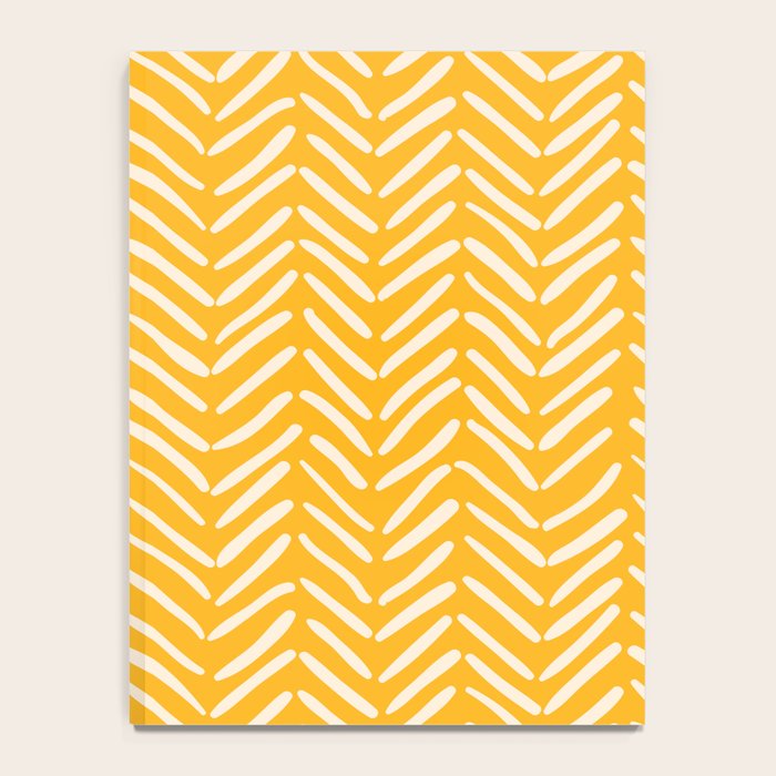 Arrow Lines Pattern in Mustard Yellow shades 1 Notebook Gallery Image 4