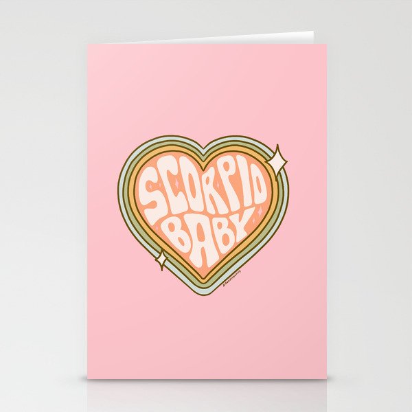 Scorpio Baby Stationery Card Gallery Image 1