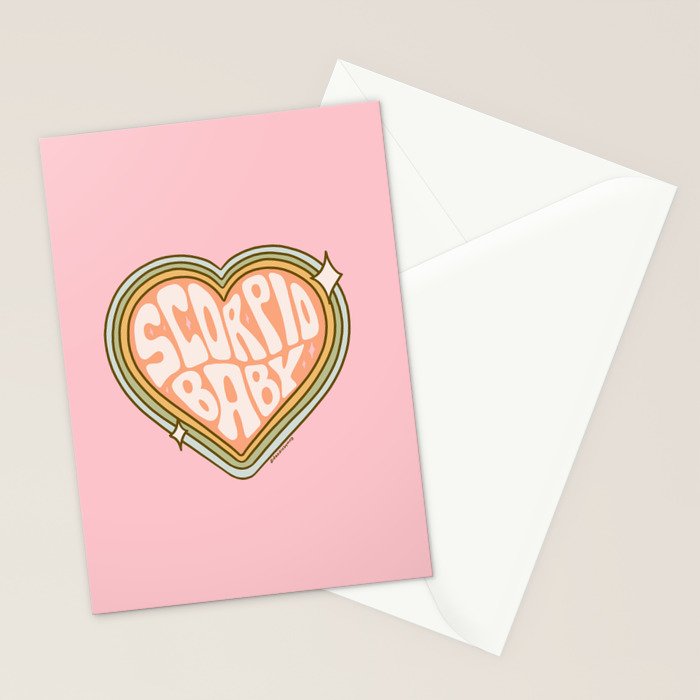 Scorpio Baby Stationery Card Gallery Image 2