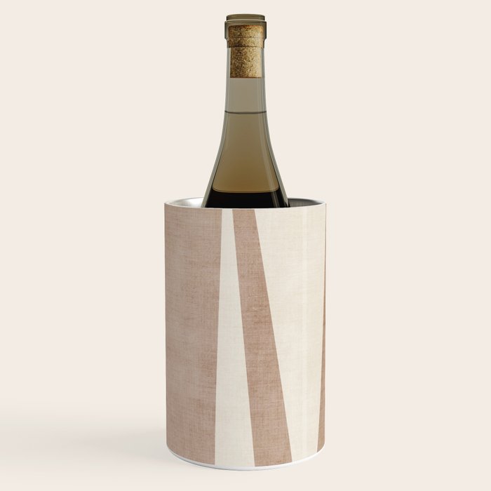 Light Brown Modern Minimalist Abstract Wine Chiller Gallery Image 3