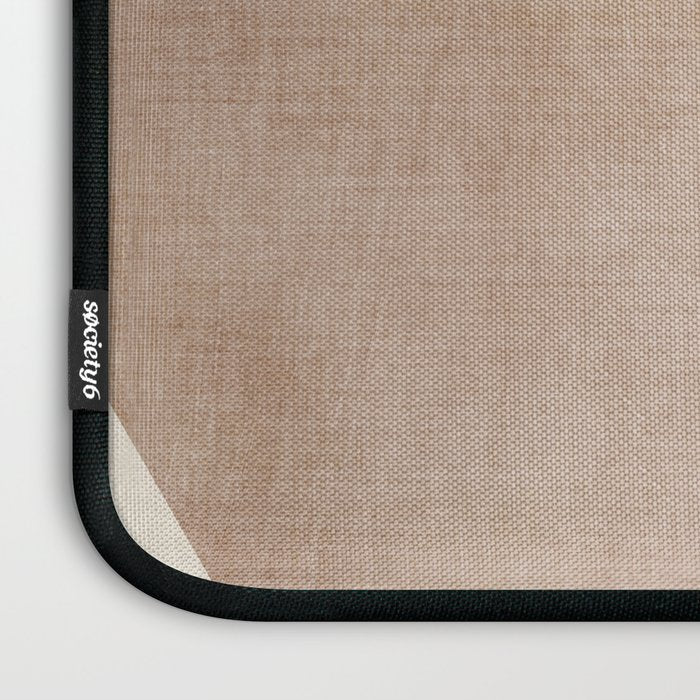 Light Brown Modern Minimalist Abstract Laptop Sleeve Gallery Image 3