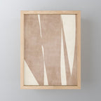 Light Brown Modern Minimalist Abstract Mini Art Print Gallery Image 1