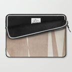 Light Brown Modern Minimalist Abstract Laptop Sleeve Gallery Image 2