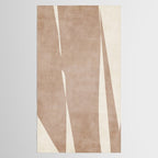 Light Brown Modern Minimalist Abstract Tablecloth Gallery Image 2