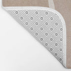 Light Brown Modern Minimalist Abstract Bath Mat Gallery Image 2