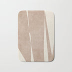 Light Brown Modern Minimalist Abstract Bath Mat Gallery Image 1