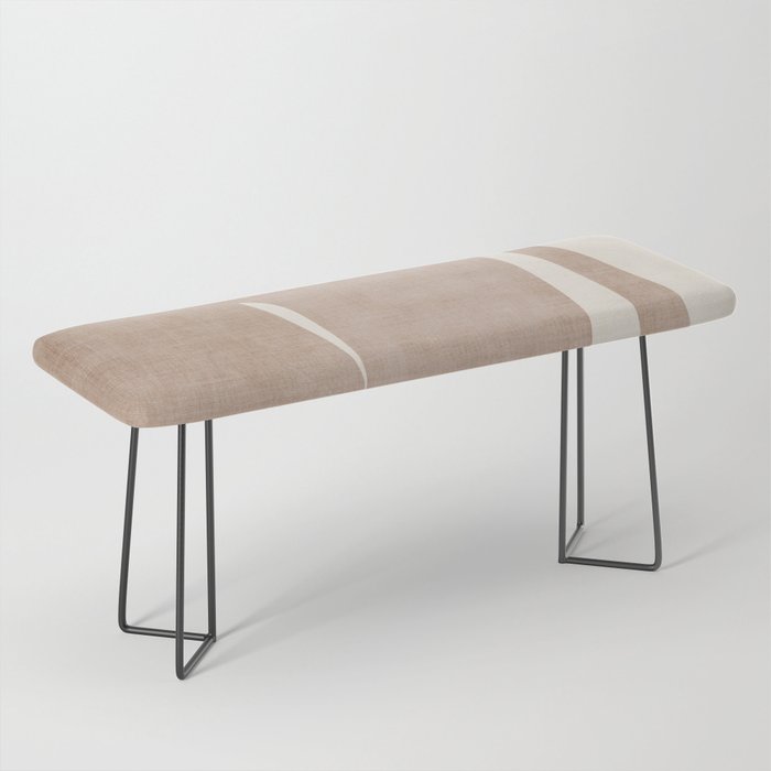 Light Brown Modern Minimalist Abstract Bench Gallery Image 1