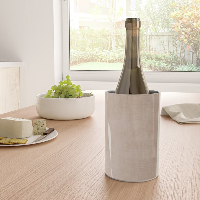 Light Brown Modern Minimalist Abstract Wine Chiller Gallery Image 4