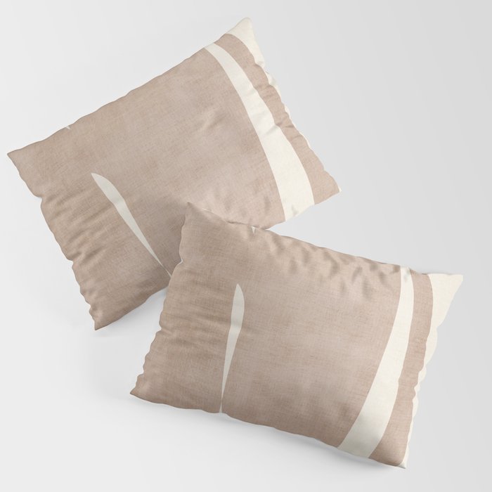 Light Brown Modern Minimalist Abstract Pillow Sham Gallery Image 1