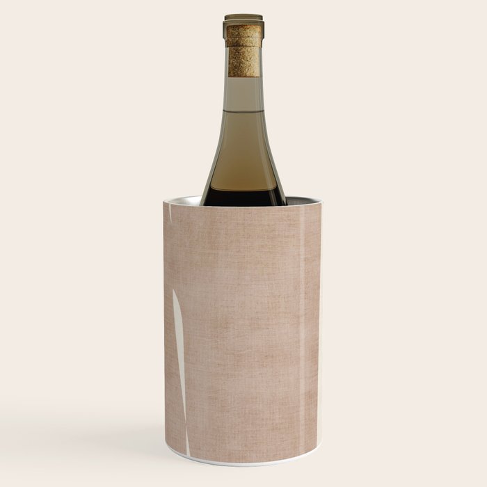 Light Brown Modern Minimalist Abstract Wine Chiller Gallery Image 1