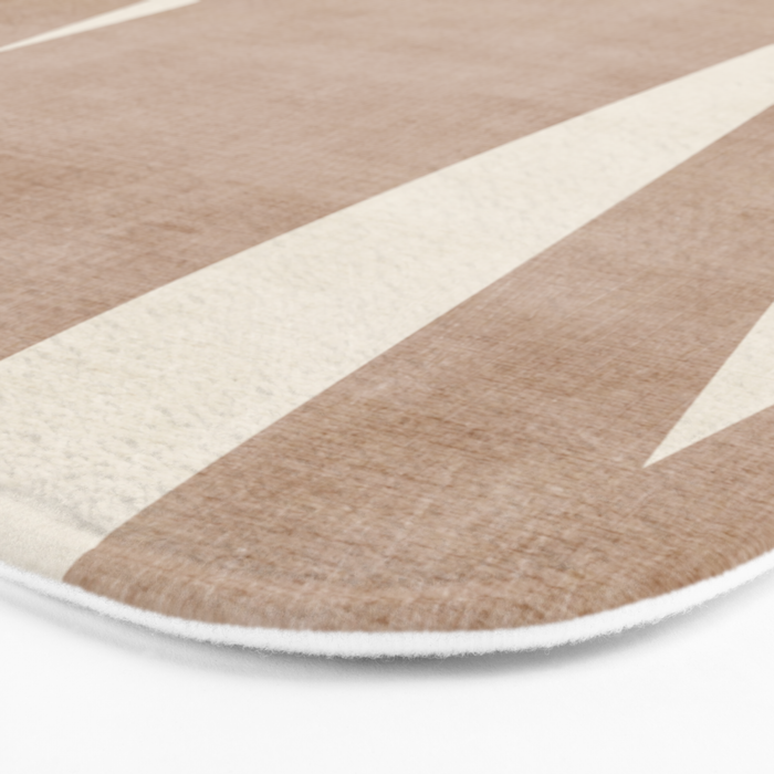 Light Brown Modern Minimalist Abstract Bath Mat Gallery Image 3