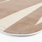 Light Brown Modern Minimalist Abstract Bath Mat Gallery Image 3