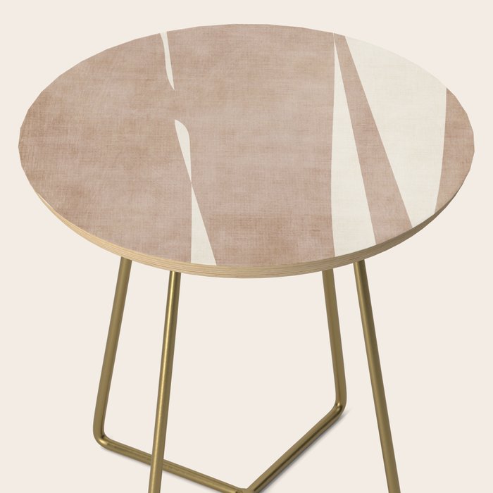Light Brown Modern Minimalist Abstract Side Table Gallery Image 2