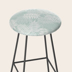 Palm Leaves . Soft Aqua Stool Gallery Image 2