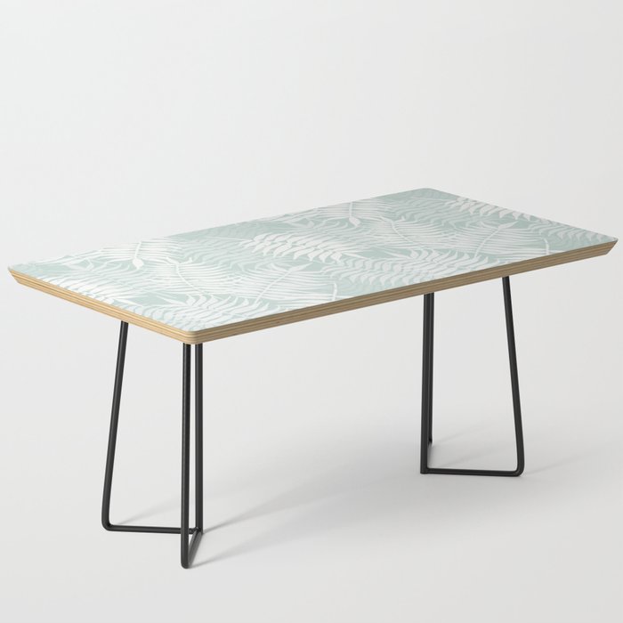 Palm Leaves . Soft Aqua Coffee Table Gallery Image 1