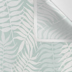 Palm Leaves . Soft Aqua Wall Tapestry Gallery Image 3