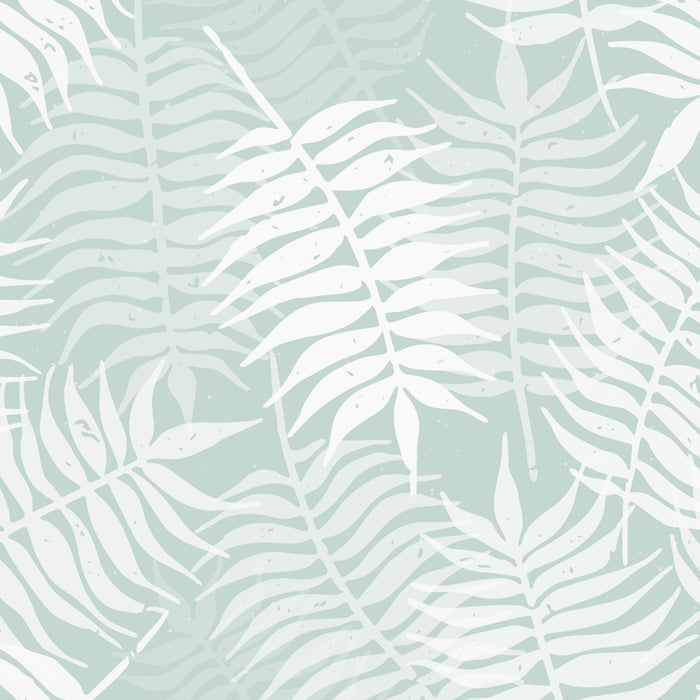 Palm Leaves . Soft Aqua Coffee Mug Gallery Image 2