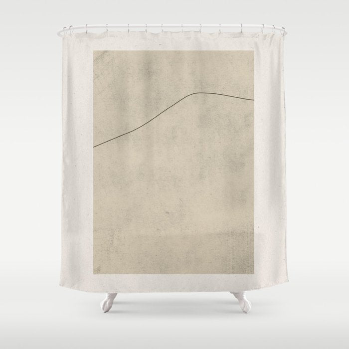 Simple Line No.2 Shower Curtain Gallery Image 1