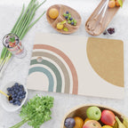 Mid Century Colorful Sun and Rainbow Cutting Board Gallery Image 2