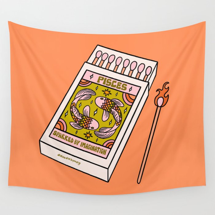 Pisces Matchbox Wall Tapestry Gallery Image 4