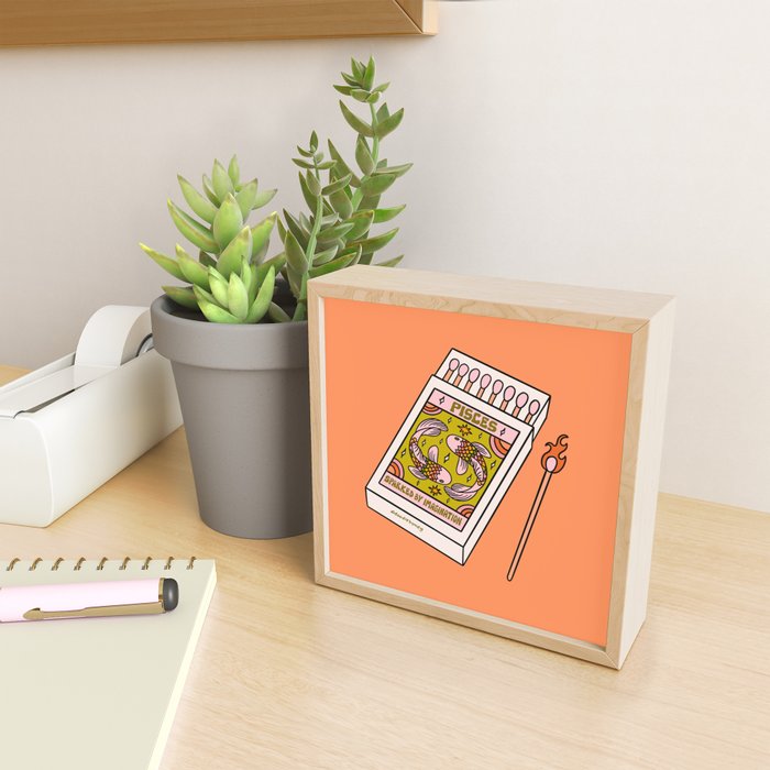 Pisces Matchbox Mini Art Print Gallery Image 2
