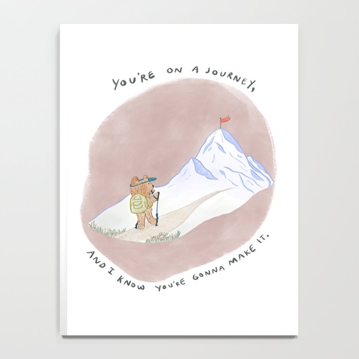 Bear on a Journey, Mountain Adventure Notebook Gallery Image 4